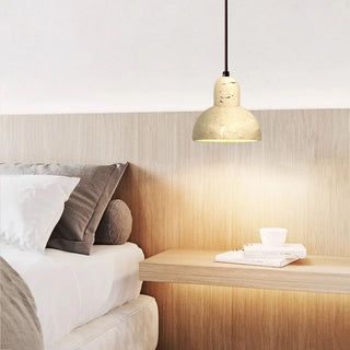 Celako™ Grottara Wall Light | Black Travertine Bedroom Lighting