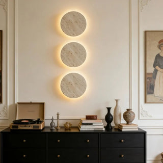 Celako™ Sabino Wall Light | Yellow Travertine Vintage Bedroom Lighting