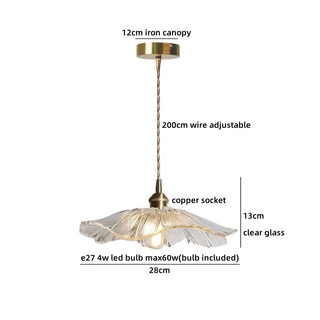 Celako™ Petalum Pendant Light | Glass Dining Room Lighting