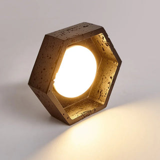 Celako™ Basalith Ceiling Light | Black Travertine Living Room Lighting