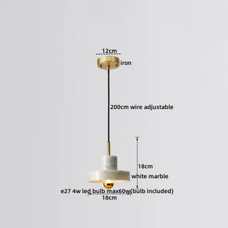Celako™ Lumare Pendant Light | Marble Bedroom Lighting