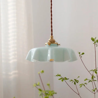 Celako™ Cremino Pendant Light | Cream Glass Mid Century Modern Bedroom Lighting