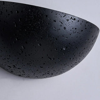 Celako™ Nerolith Wall Light | Black Travertine Bedroom Lighting