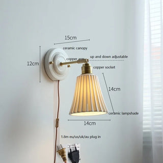 Celako™ Papilio Wall Light | Ceramic Entryway Lighting