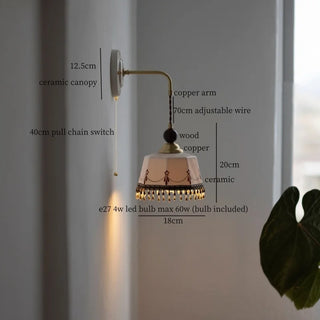 Celako™ Rimora Wall Light | Ceramic Living Room Lighting