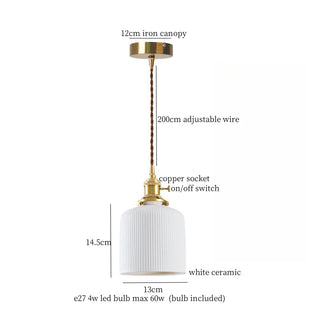 Celako™ Argillume Pendant Light | Ceramic Kitchen Island Lighting