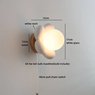 Celako™ Fioral Wall Light | Glass Bedroom Lighting