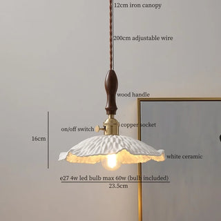 Celako™ Kaoluna Pendant Light | White Ceramic Kitchen Island Lighting