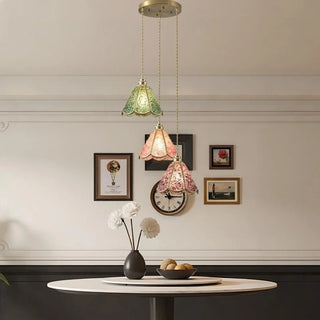 Celako™ Clarion Pendant Light | Glass And Crystal Kitchen Island Lighting