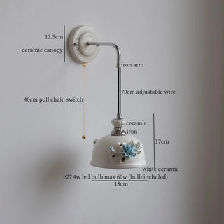Celako™ Kaolora Wall Light | Ceramic Living Room Lighting