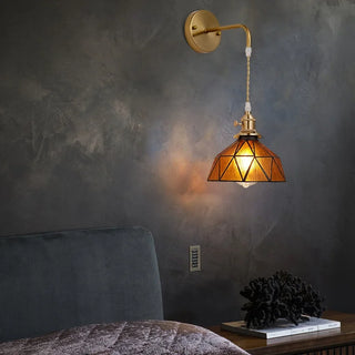 Celako™ Vitrale Wall Light | Copper Glass Dining Room Lighting