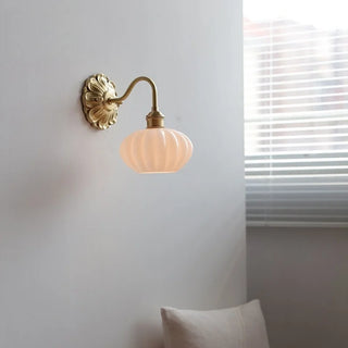 Celako™ Kabocha Wall Light | Glass Wabi Sabi Modern Living Room Lighting