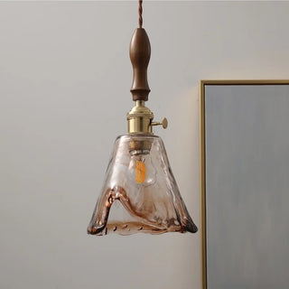 Celako™ Emberlin Pendant Light | Amber Glass Kitchen Island Lighting