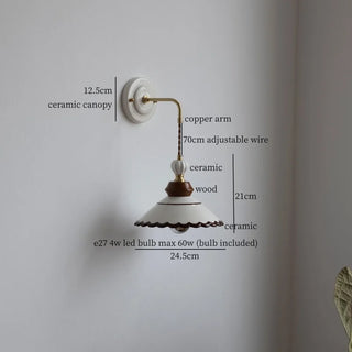 Celako™ Kaolara Wall Light | Hand-Painted Ceramic Kitchen Island Lighting