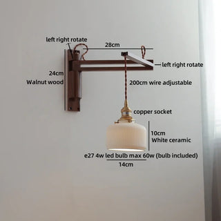 Celako™ Vitrel Wall Light | Glass Bedroom Lighting