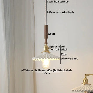 Celako™ Keramos Pendant Light | Ceramic French Vintage Kitchen Island Lighting