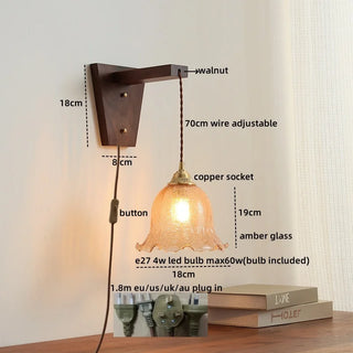 Celako™ Verrois Wall Light | Glass Bedroom Lighting