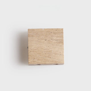 Celako™ Aureton Wall Light | Yellow Travertine Bedroom Lighting