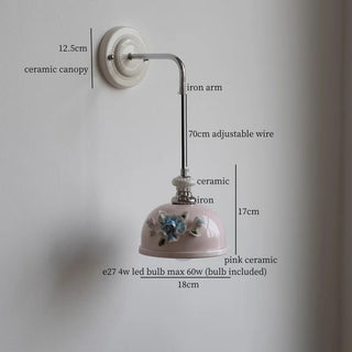 Celako™ Kaolora Wall Light | Ceramic Living Room Lighting