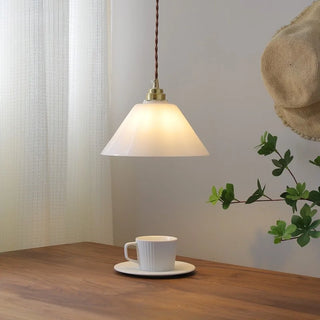 Celako™ Lumiora Pendant Light | White Glass Kitchen Island Lighting