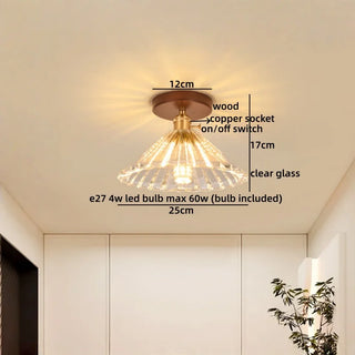 Celako™ Ondria Ceiling Light | Glass French Vintage Living Room Lighting