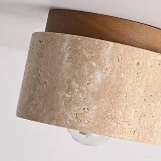 Celako™ Obsidian Ceiling Light | Black Travertine Kitchen Island Lighting