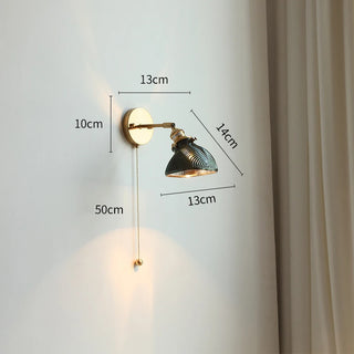 Celako™ Vitrio Wall Light | Copper Bedside Lighting