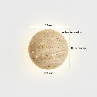 Celako™ Travero Wall Light | Travertine Living Room Lighting