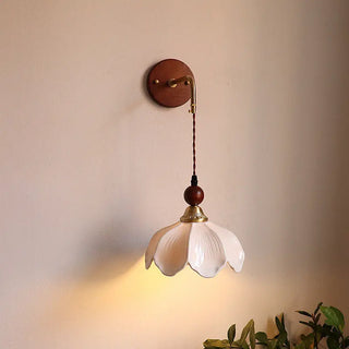 Celako™ Porzia Wall Light | White Ceramic Bedroom Lighting