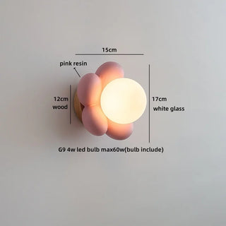 Celako™ Fioral Wall Light | Glass Bedroom Lighting