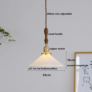 Celako™ Kaolin Pendant Light | Ceramic Dining Room Lighting