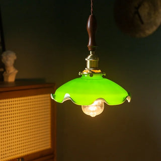 Celako™ Verdicora Pendant Light | Green Glass Stone Kitchen Island Lighting
