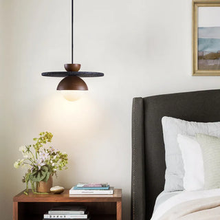 Celako™ Tralume Pendant Light | Black Travertine Wabi Sabi Kitchen Island Lighting
