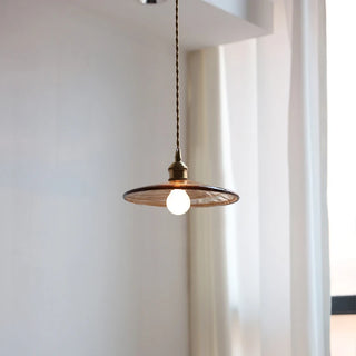Celako™ Sienna Pendant Light | Amber Glass Dining Room Lighting
