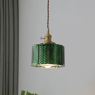 Celako™ Ondella Pendant Light | Green Glass Dining Room Lighting