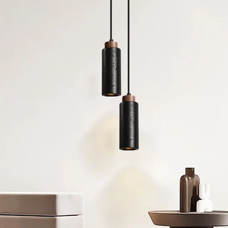 Celako™ Nottera Pendant Light | Black Travertine Bedroom Lighting