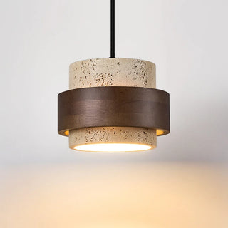 Celako™ Ochromar Pendant Light | Yellow Travertine Dining Room Lighting