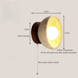 Celako™ Travonoir Wall Light | Black Travertine Kitchen Island Lighting