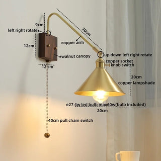 Celako™ Tamber Wall Light | Copper Modern Style Bedroom Lighting