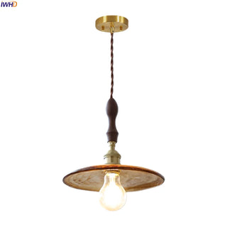 Celako™ Succinea Pendant Light | Amber Glass Kitchen Island Lighting