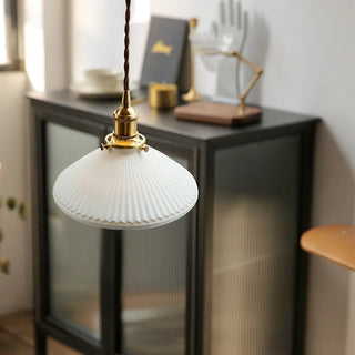 Celako™ Canelure Pendant Light | Ceramic Kitchen Island Lighting