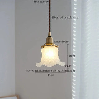 Celako™ Satinato Pendant Light | Frosted Glass Bedroom Lighting