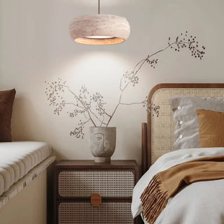 Celako™ Traverti Pendant Light | Travertine Dining Room Lighting