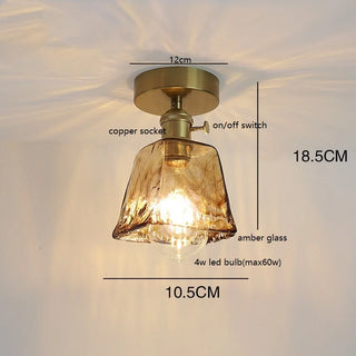 Celako™ Viridis Ceiling Light | Glass Living Room Lighting