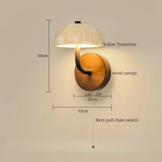 Celako™ Tivolano Wall Light | Yellow Travertine Living Room Lighting