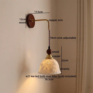 Celako™ Faience Wall Light | Ceramic Living Room Lighting