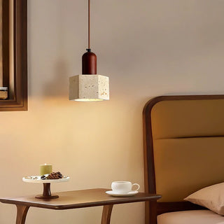 Celako™ Tiberis Pendant Light | Yellow Travertine Kitchen Island Lighting