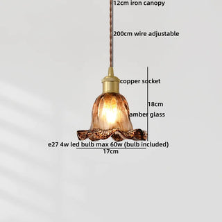 Celako™ Lumera Pendant Light | Colorful Glass Bedroom Lighting