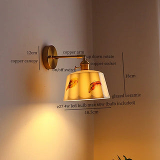 Celako™ Gresia Wall Light | Glazed Ceramic Kitchen Island Lighting
