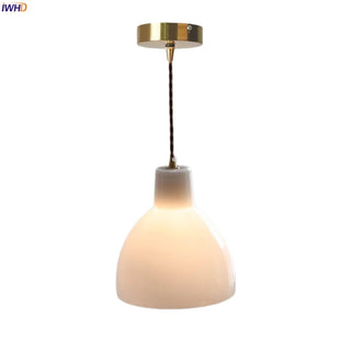 Celako™ Glacera Pendant Light | White Glass Kitchen Island Lighting